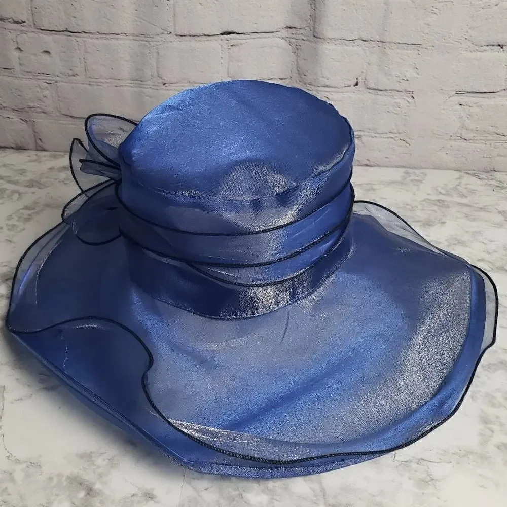 Floral Navy Blue Performance Hat‎